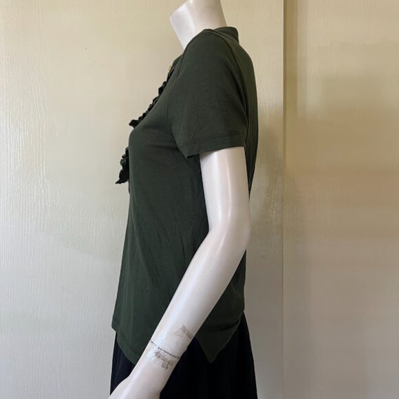 Tory Burch Emily Polo Shirt Medium - Picture 2 of 4